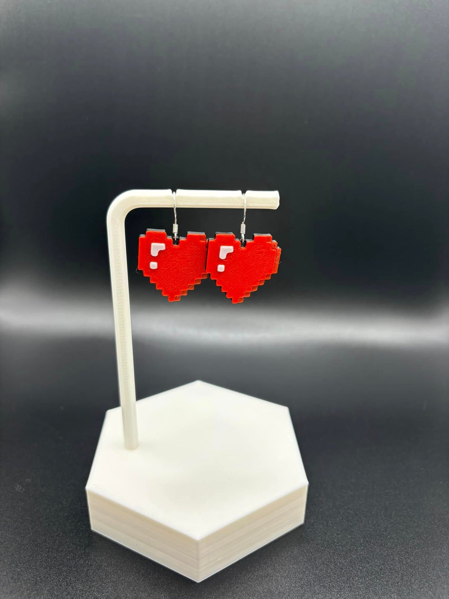 Minecraft heart Earrings