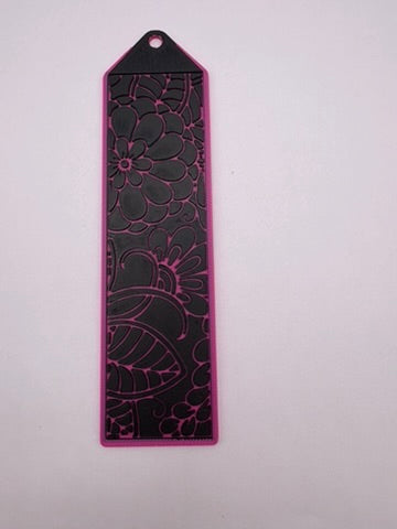 Neon Flower Bookmark