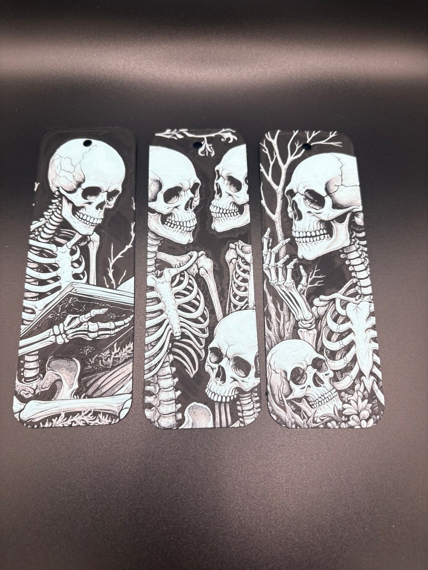 Gothic Skeleton Bookmark set