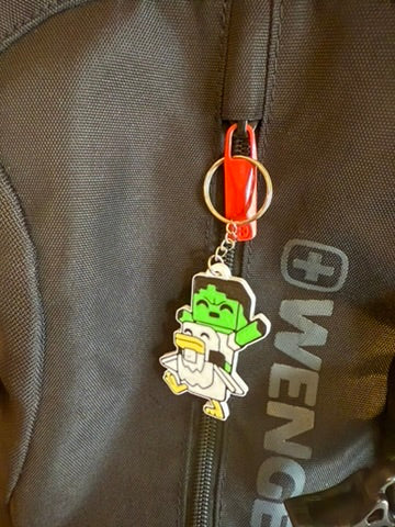 Chicken Jockey Keyring