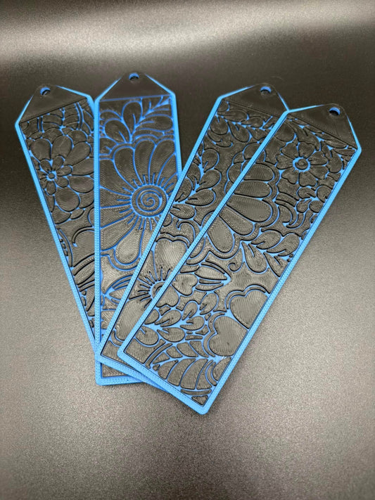 Neon Flower Bookmark