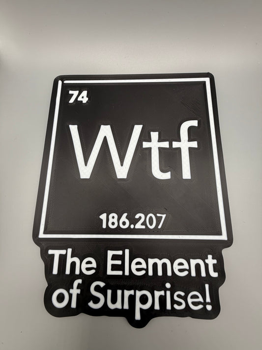 Element of Surprise Sign