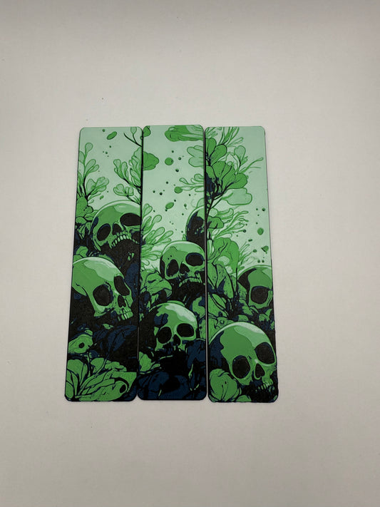 Floral Skull bookmark set