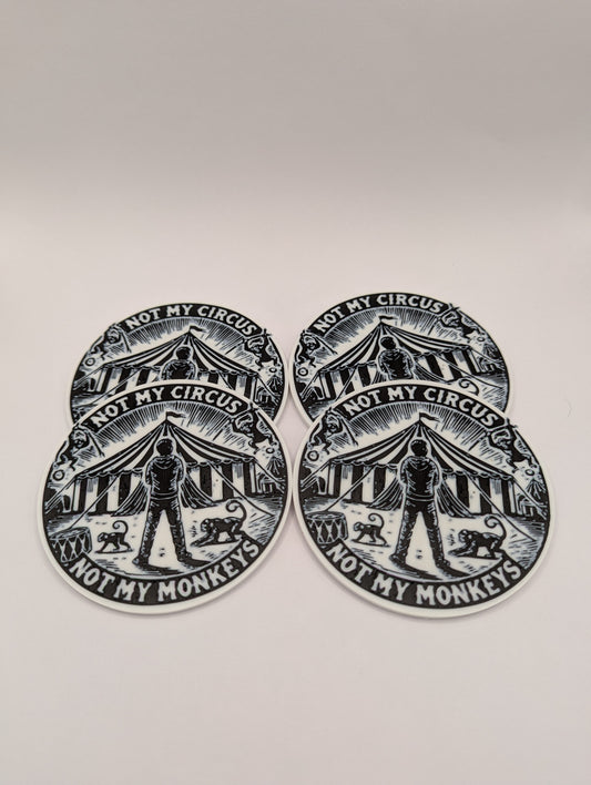 Reto Black and White Coasters