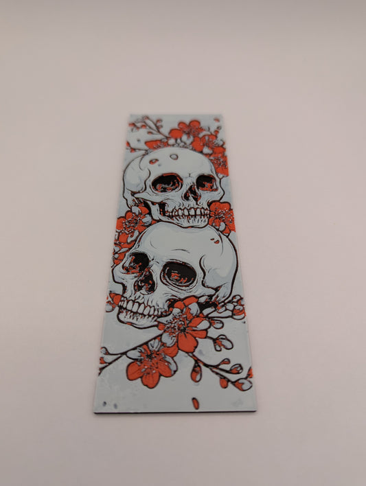 Floral Skull Bookmark